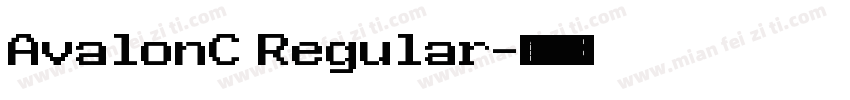 AvalonC Regular字体转换